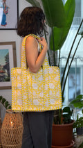 Yellow Blossom Tote Bag
