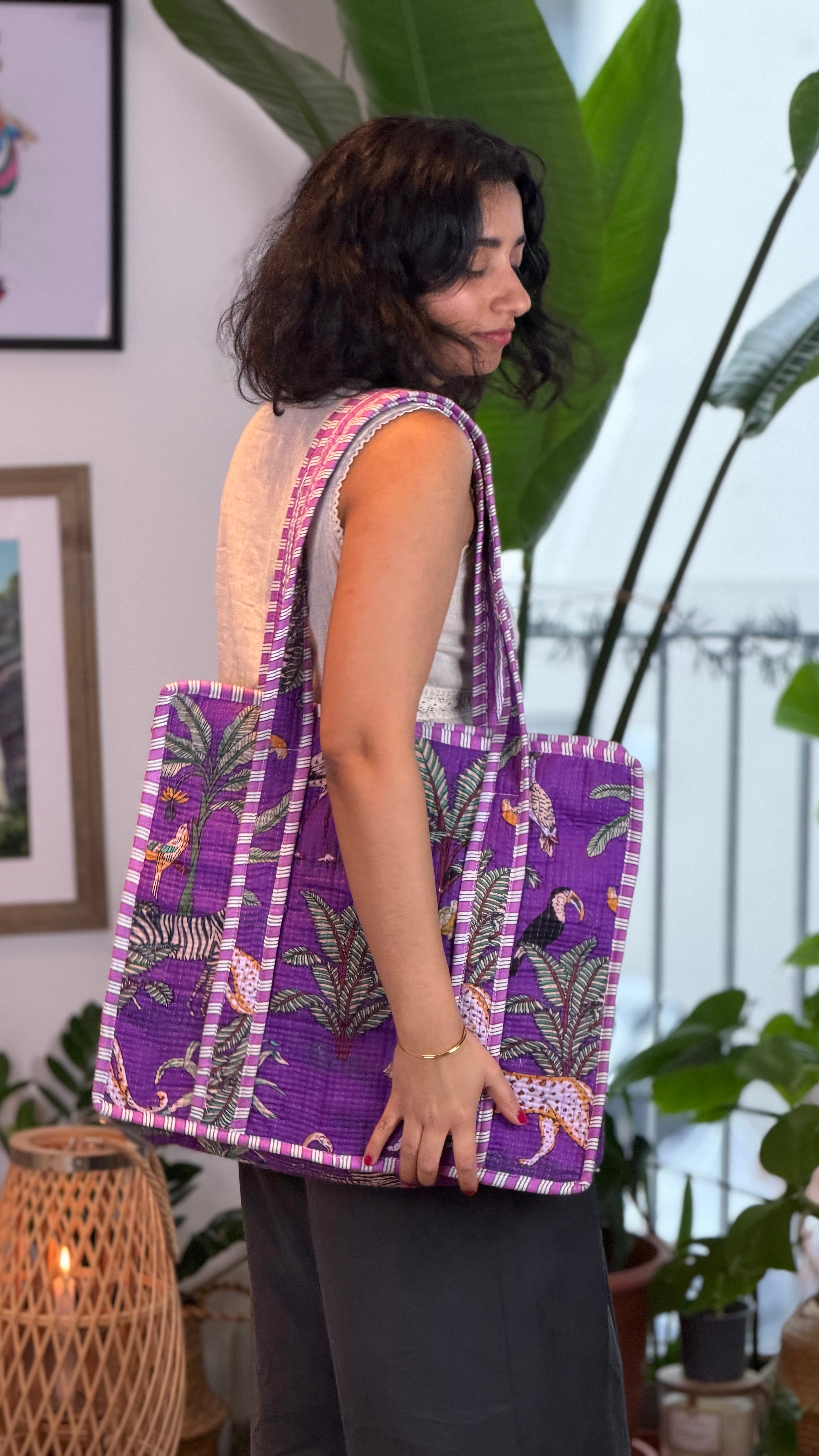 Violet Forest Tote Bag